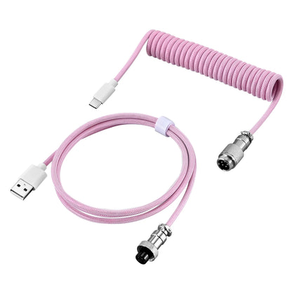 Mechanical Keyboard Coiled Cable