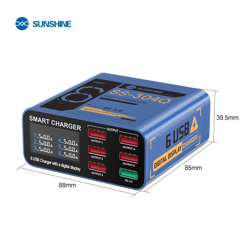 SUNSHINE QC3.0 fast Charging Compatible with Multiple Devices