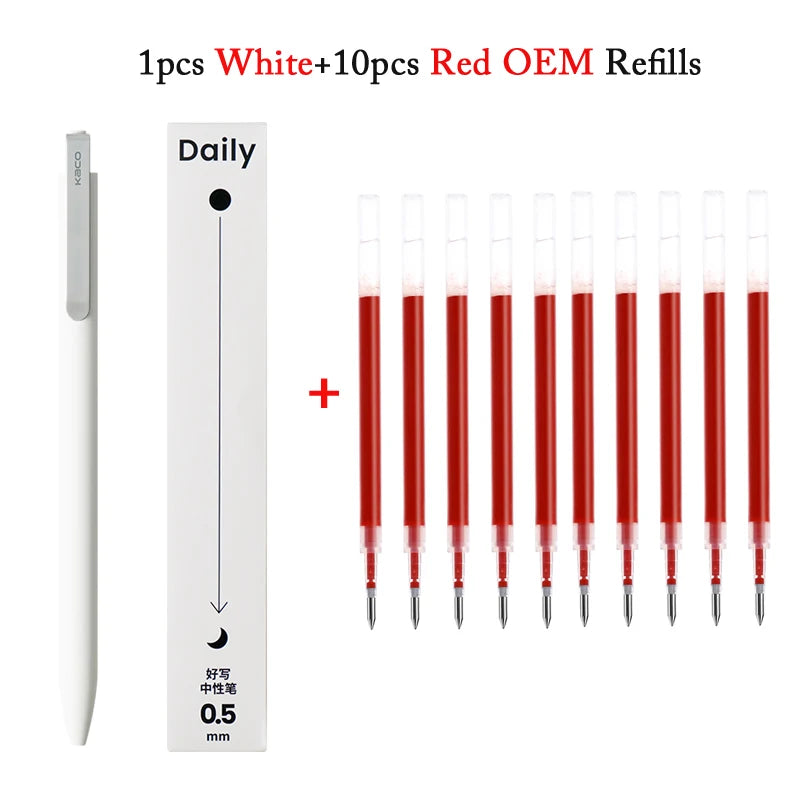 KACO Gel Pens – Press Signature Pen with Metal Clip