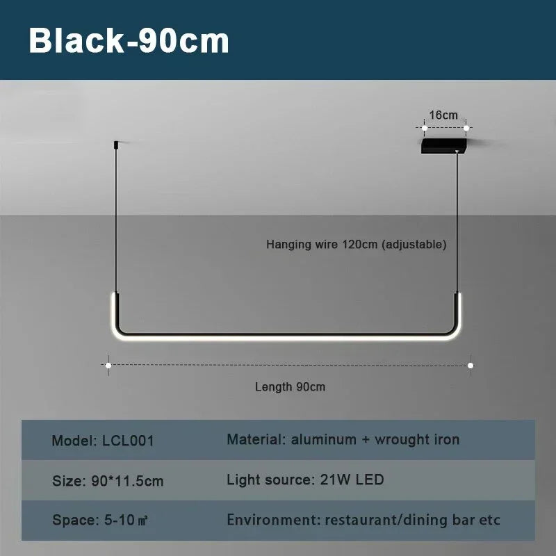 BlackLine Pendant Light