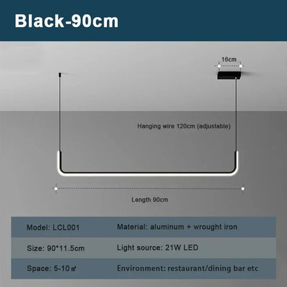 BlackLine Pendant Light