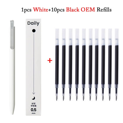 KACO Gel Pens – Press Signature Pen with Metal Clip