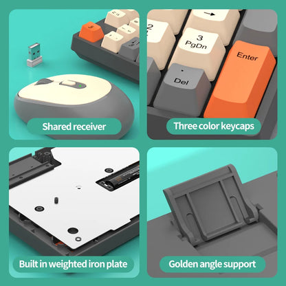 Shipadoo Wireless Keyboard and Mouse Combo