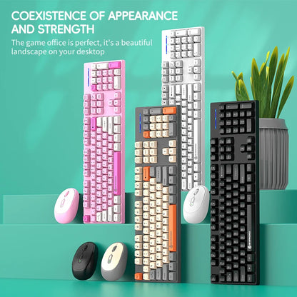 Shipadoo Wireless Keyboard and Mouse Combo
