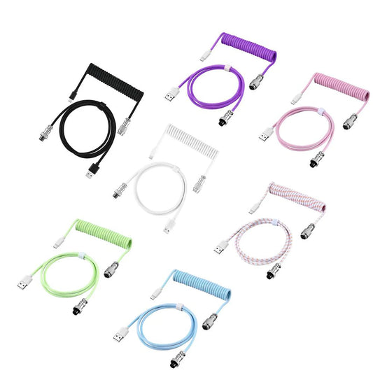 DLEE Mechanical Keyboard Coiled Cable