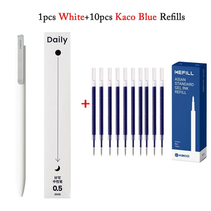 KACO Gel Pens – Press Signature Pen with Metal Clip