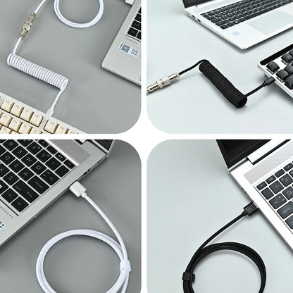 Mechanical Keyboard Coiled Cable