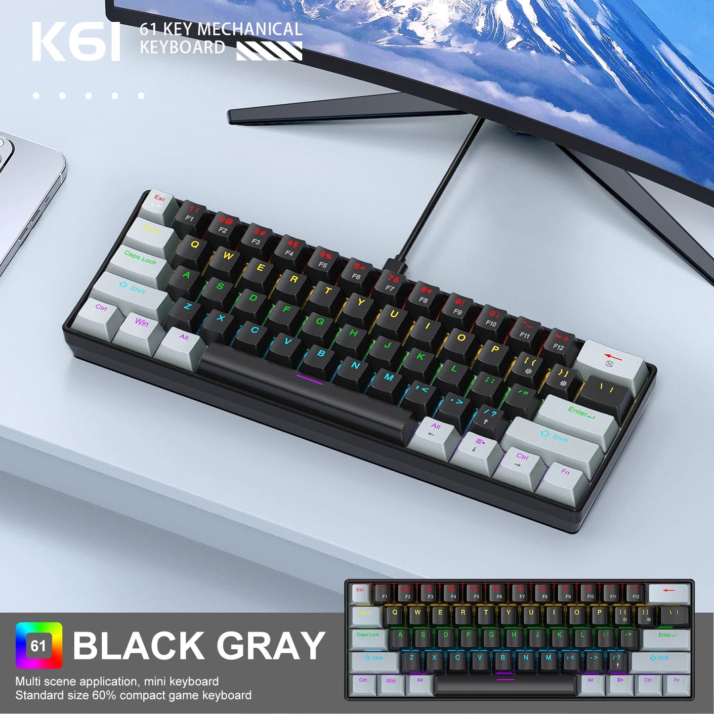 APAYADO K61 Mechanical Keyboard