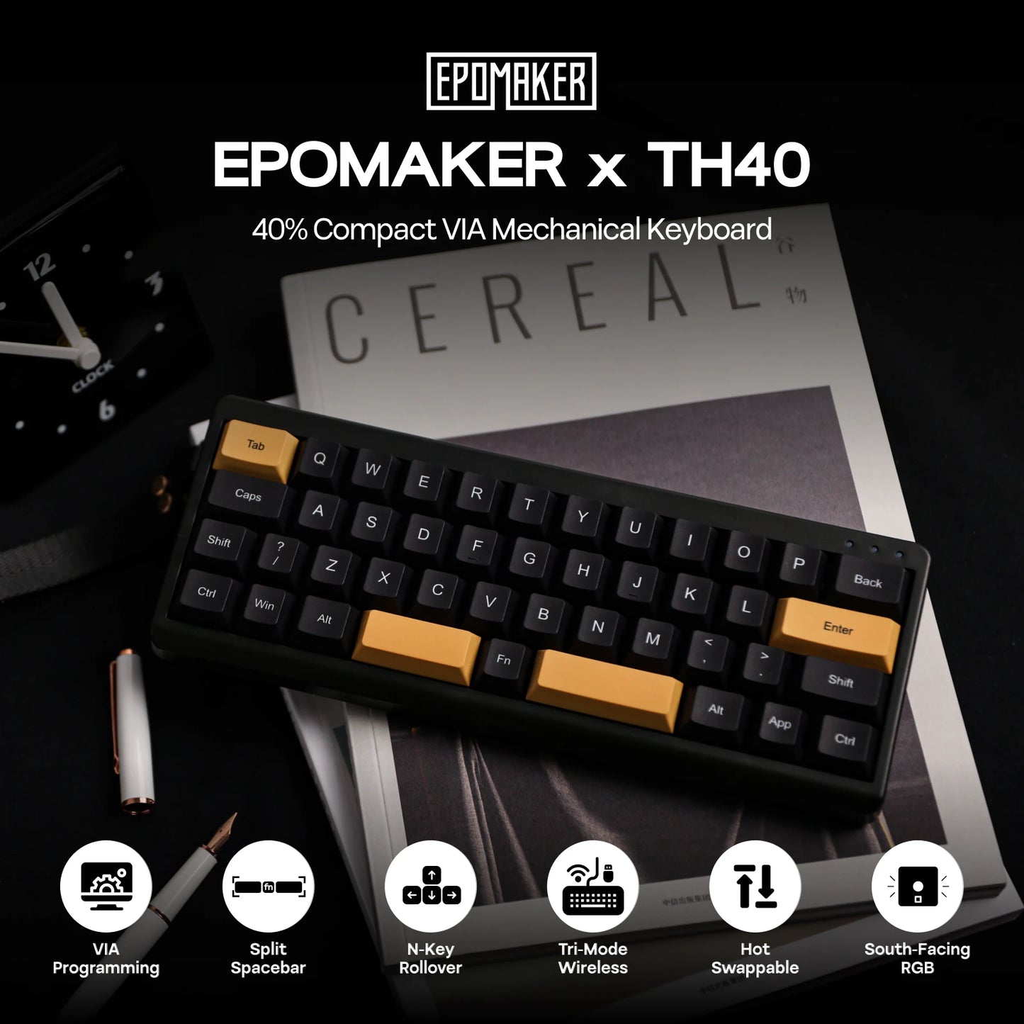 EPOMAKER TH40 VIA Mechanical Keyboard