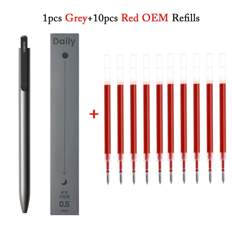 KACO Gel Pens – Press Signature Pen with Metal Clip