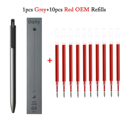 KACO Gel Pens – Press Signature Pen with Metal Clip