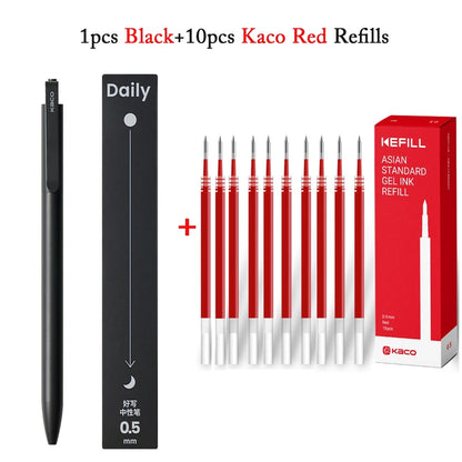 KACO Gel Pens – Press Signature Pen with Metal Clip