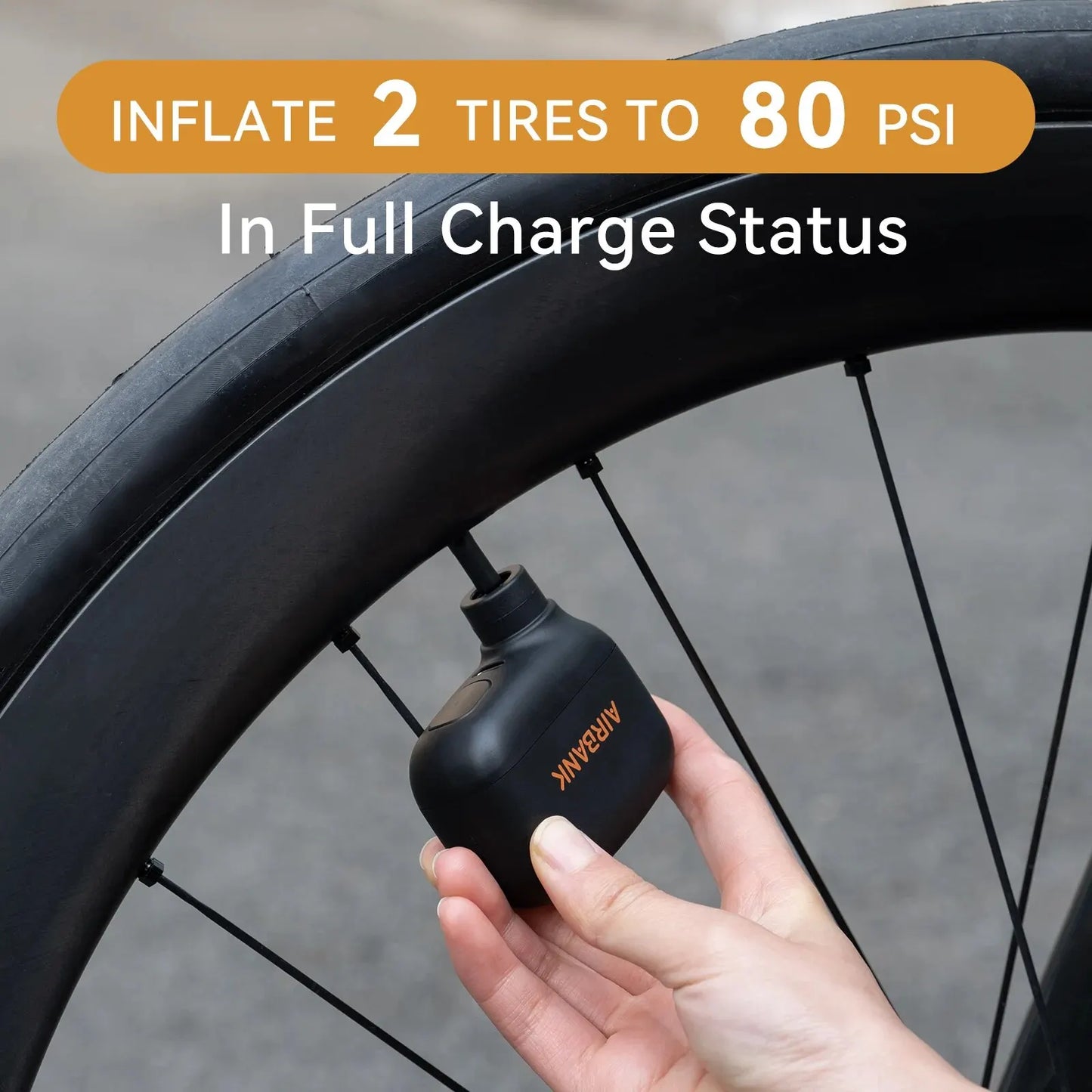 AIRBANK AS100 Mini Portable Bicycle Pump