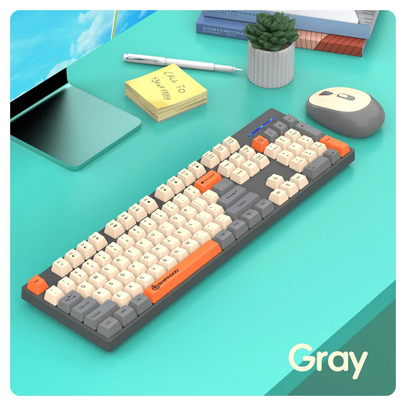 Shipadoo Wireless Keyboard and Mouse Combo