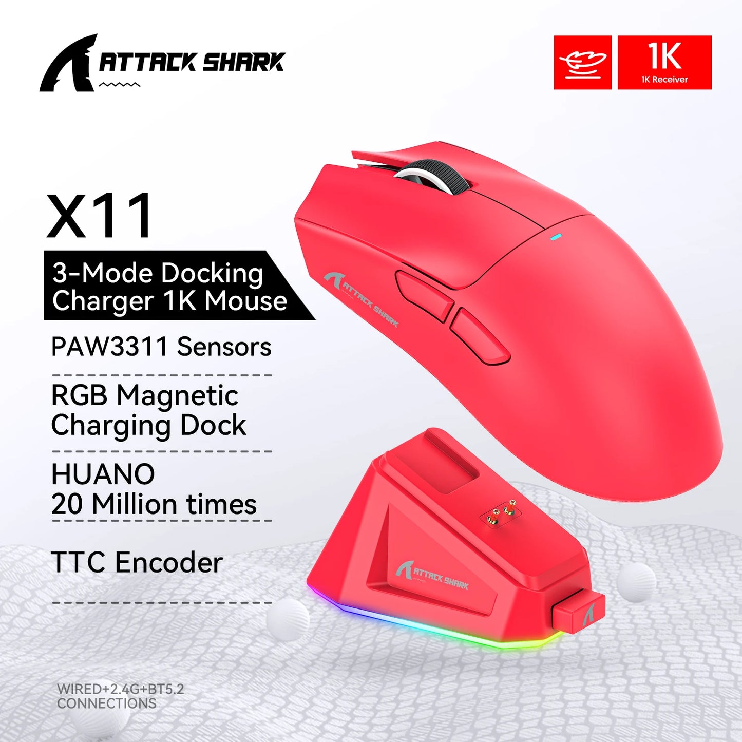 Attack Shark X11/X11SE Gaming Mouse