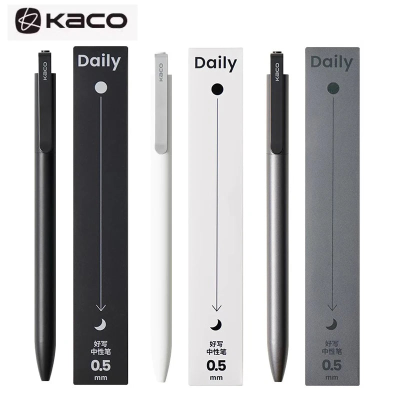 KACO Gel Pens – Press Signature Pen with Metal Clip
