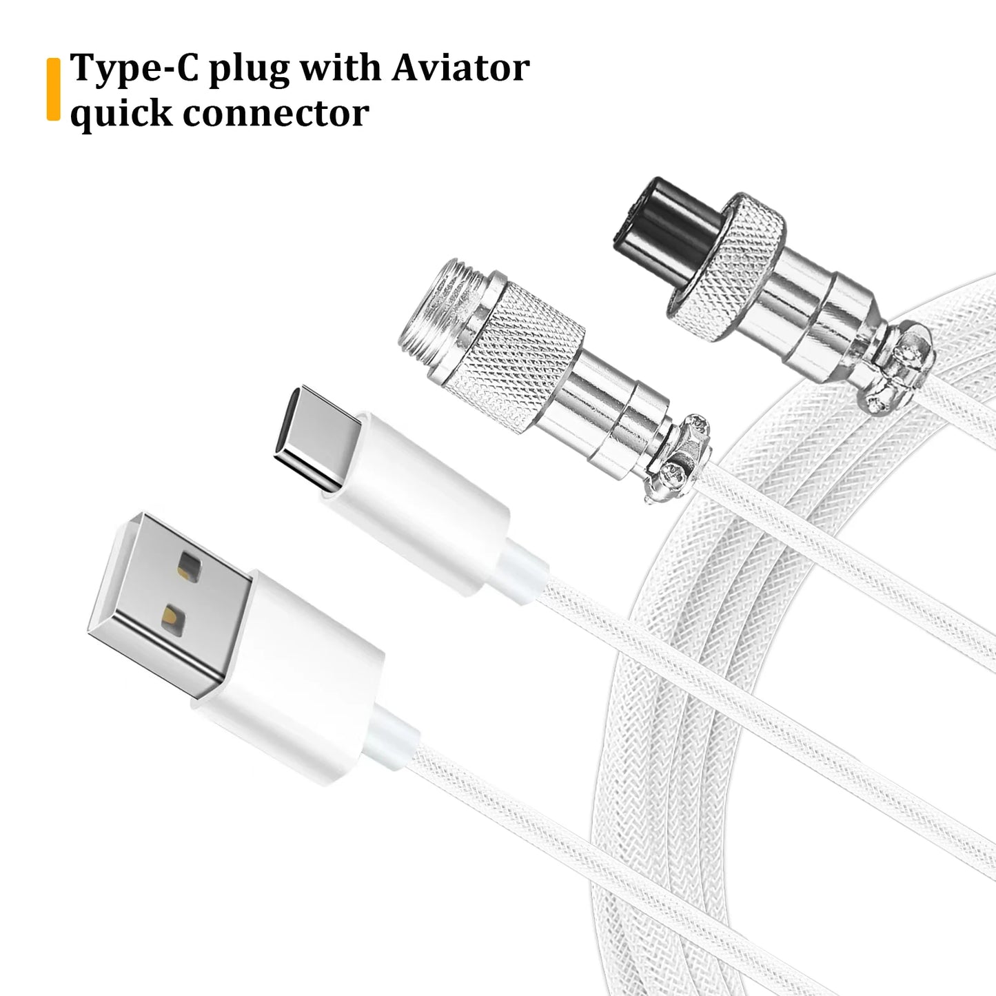 Mechanical Keyboard Coiled Cable