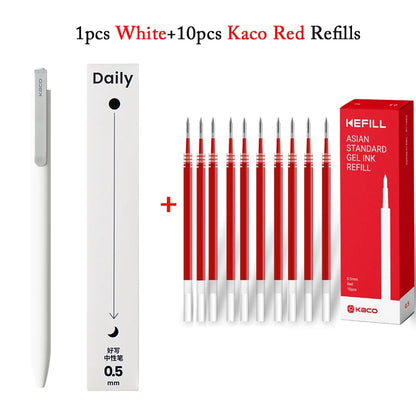 KACO Gel Pens – Press Signature Pen with Metal Clip