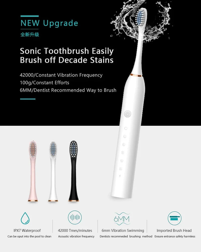 Sonic Electric Toothbrush – 6 Modes