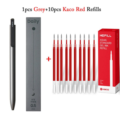KACO Gel Pens – Press Signature Pen with Metal Clip