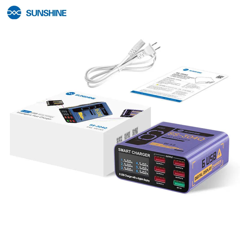 SUNSHINE QC3.0 fast Charging Compatible with Multiple Devices