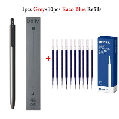 KACO Gel Pens – Press Signature Pen with Metal Clip