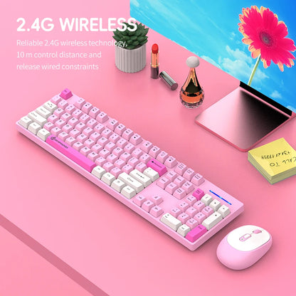 Shipadoo Wireless Keyboard and Mouse Combo