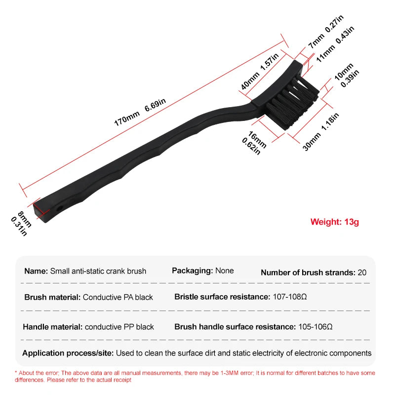 Anti-static Protection Small PCB Cleaning Brush