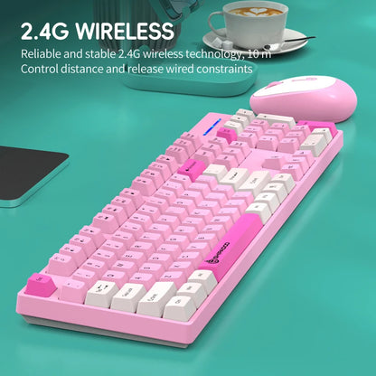Shipadoo Wireless Keyboard and Mouse Combo